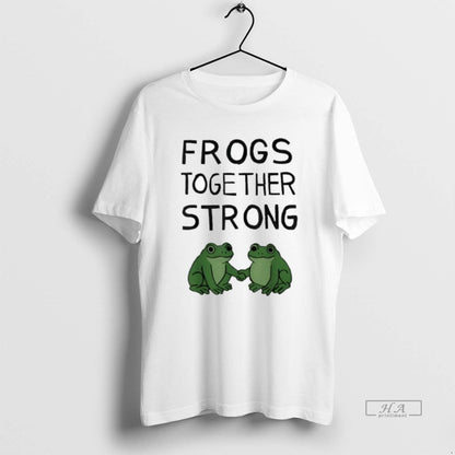 Trendy Frogs Together Strong Shirt Designer Gift