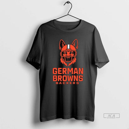 Trendy German Browns Backers 2025 Long Sleve TShirt Modern Style