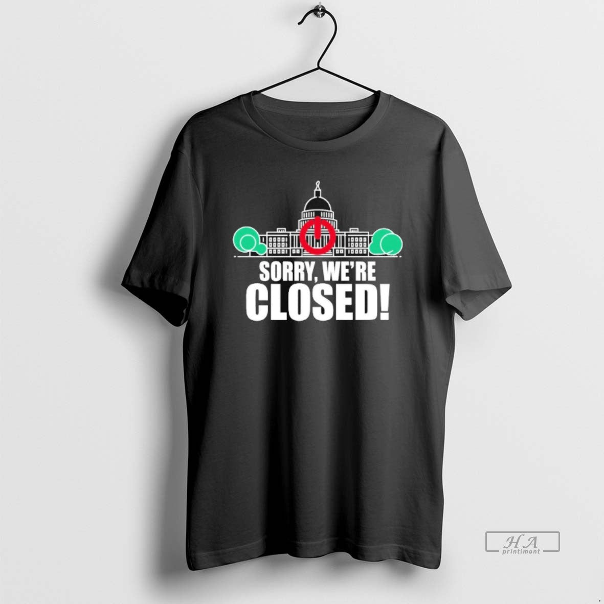 Trendy Government Shutdown 2025 Sorry Were Closed Tank Top Modern