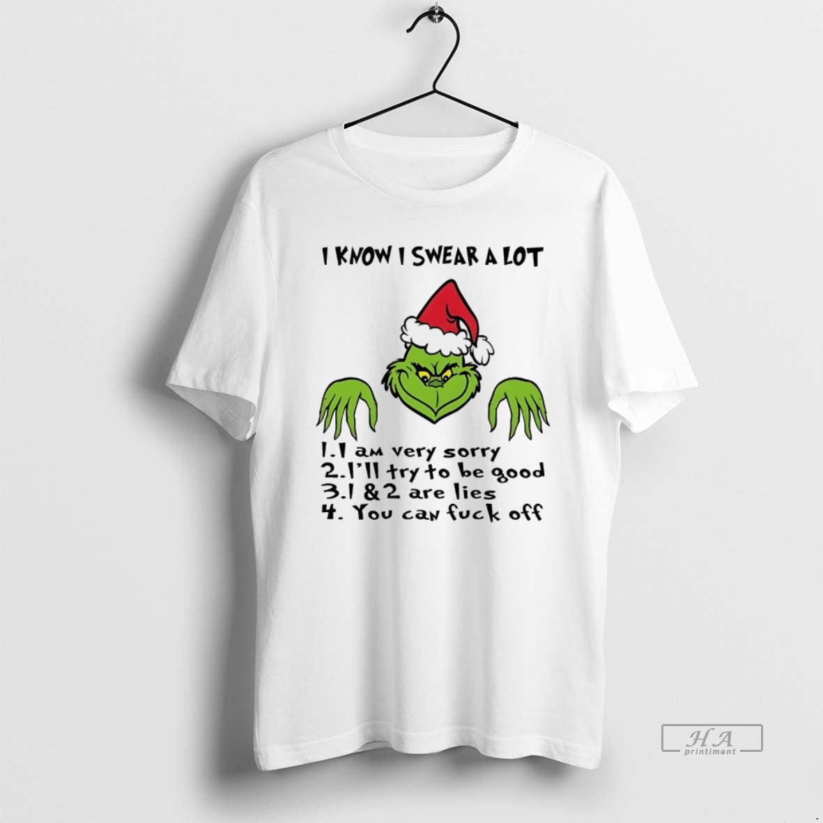Trendy Grinch I Know I Swear Lot 1 1 Am Very Sorry 2 Tank Top Modern