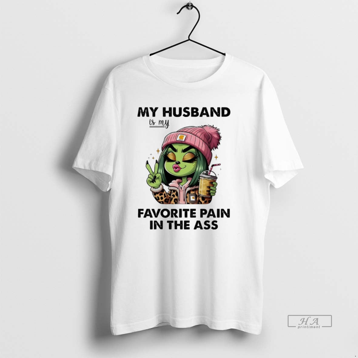 Trendy Grinch My Husband Is My Favorite Pain Ass White Long Sleeve