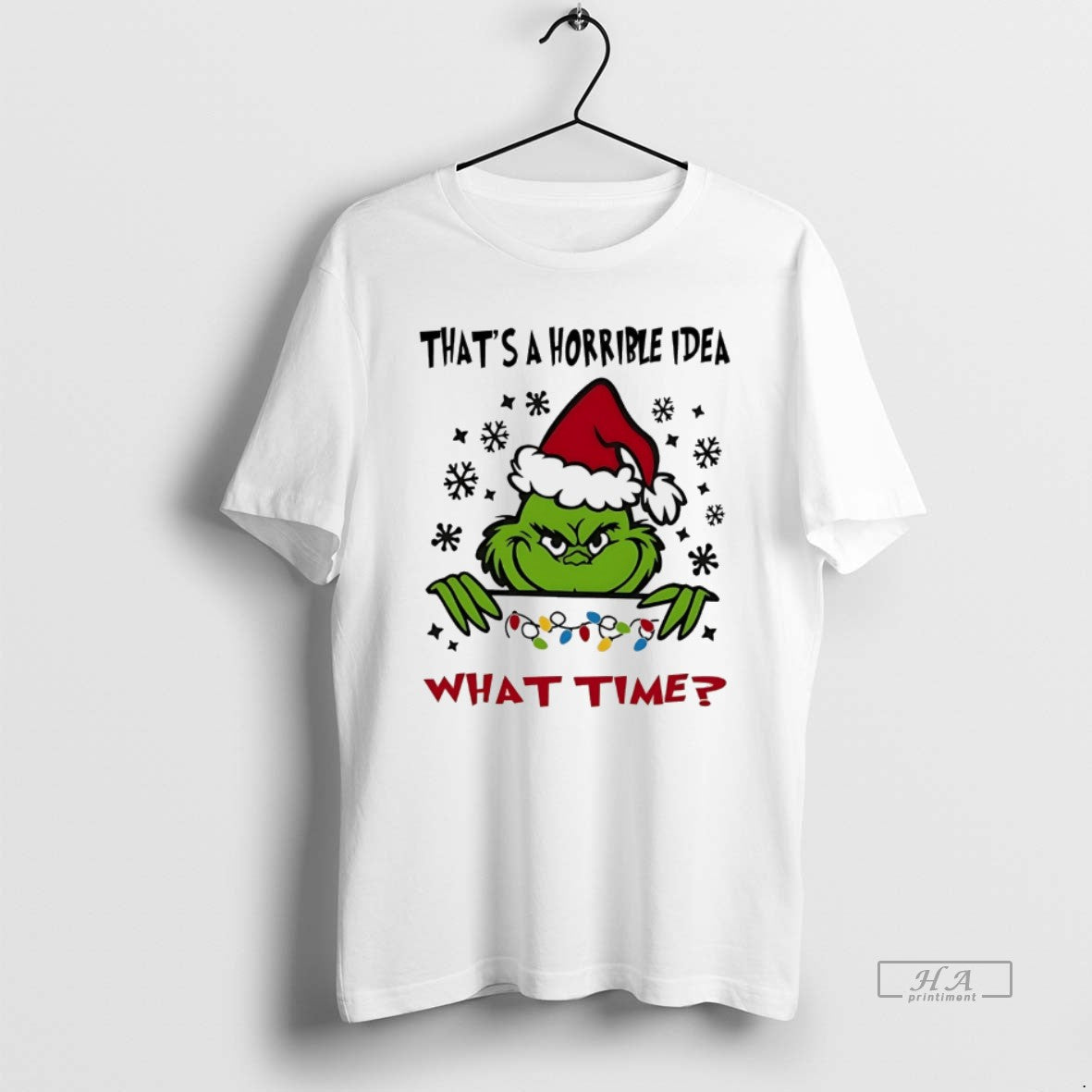 Trendy Grinch Thats Horrible What Time White Hoodie Exclusive Merch