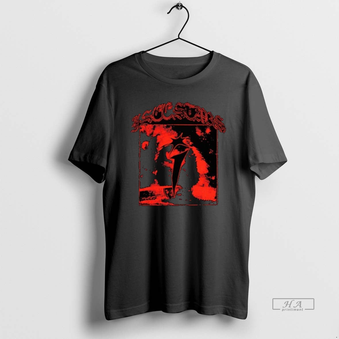 Trendy I See Stars Red Logo TShirt Elegant Art