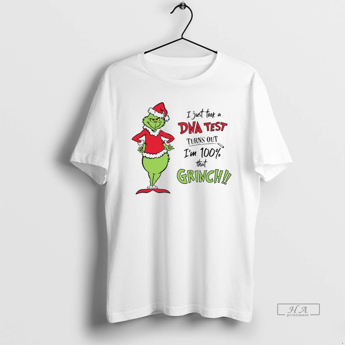 Trendy I Just Took Dna Test Turns Out Im 100 That Grinch White Long