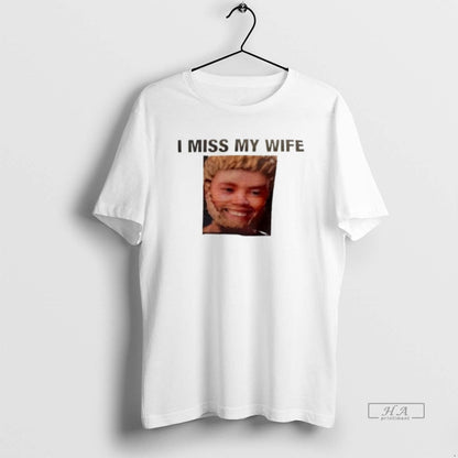 Trendy I Miss My Wife Mans Face Sweatshirt Designer Fashion