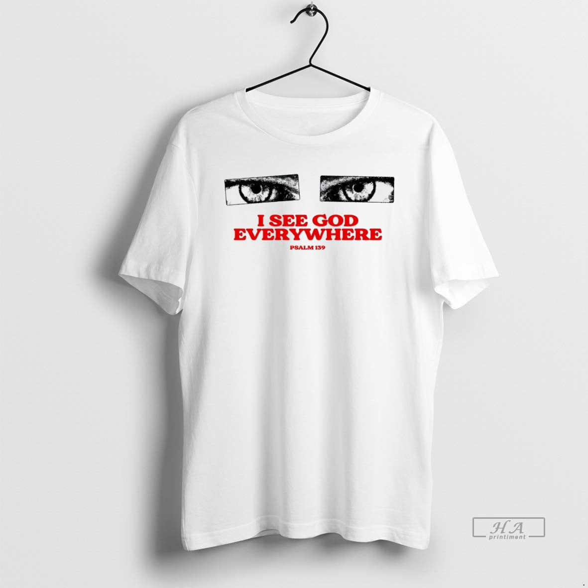 Trendy I See God Everywhere Psalm 139 White Long Sleeve Authentic