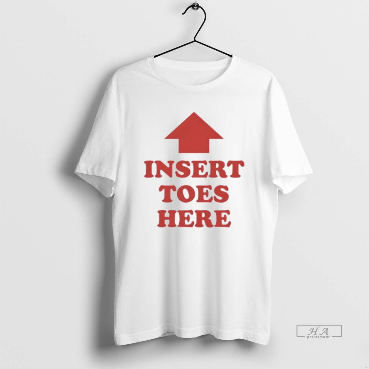 Trendy Insert Toes Here Tee Retro Design