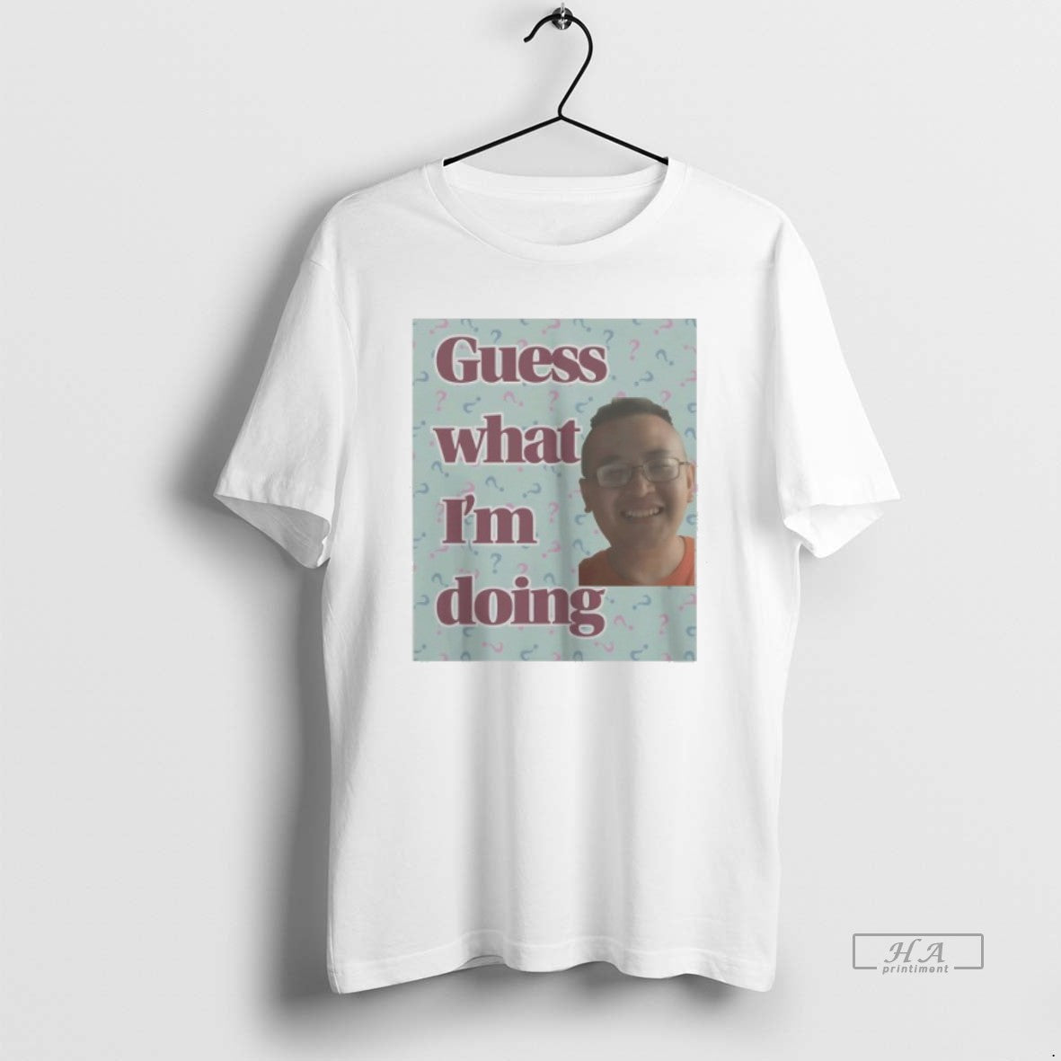 Trendy James Cage White Guess What Im Doing Tee Modern Look