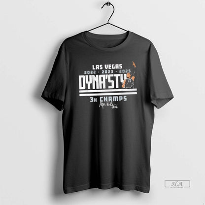 Trendy Las Vegas Aces Aja Wilson Dynasty 3X Champs Signature