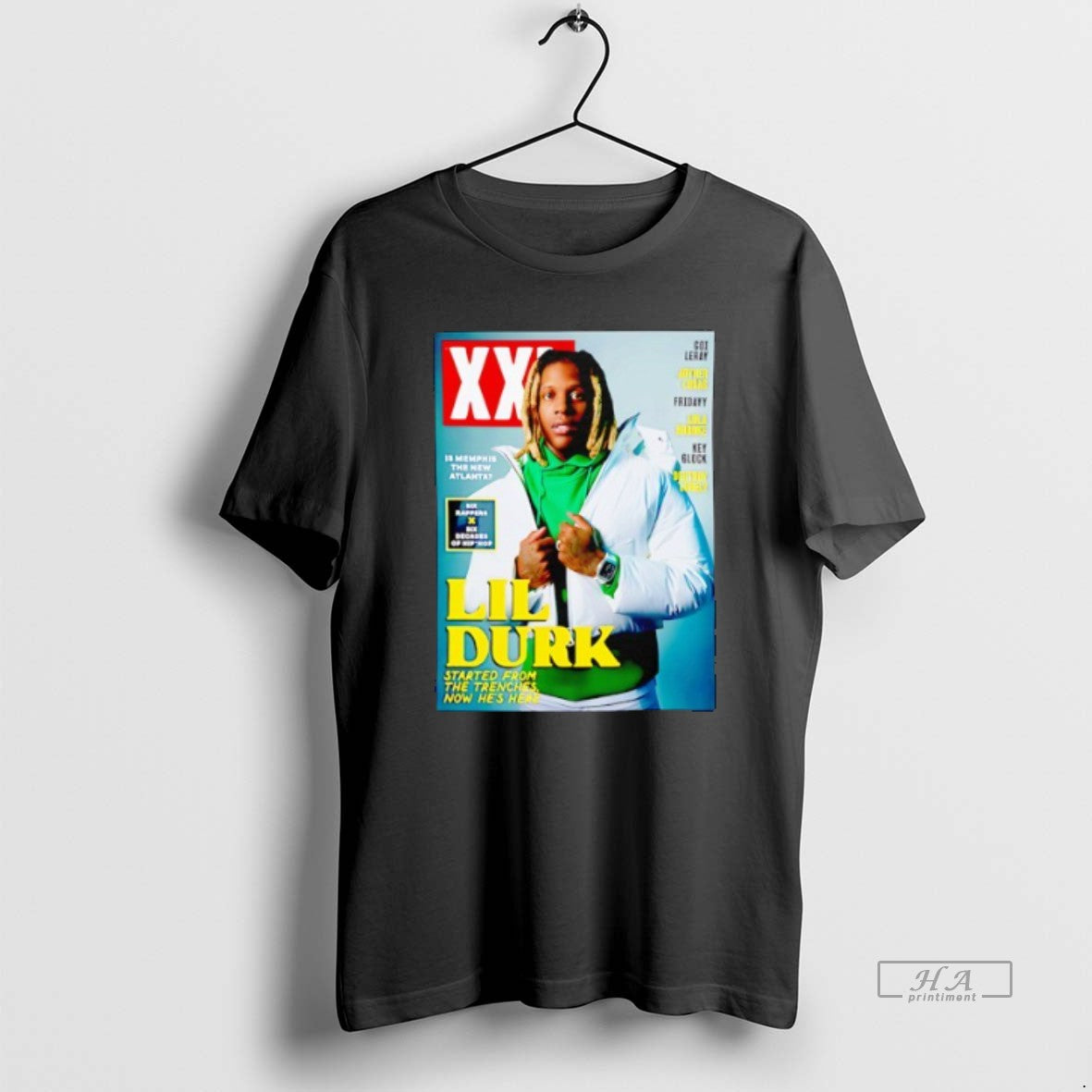 Trendy Lil Durk Started From Trenches Now Hes Here TShirt Stylish Art