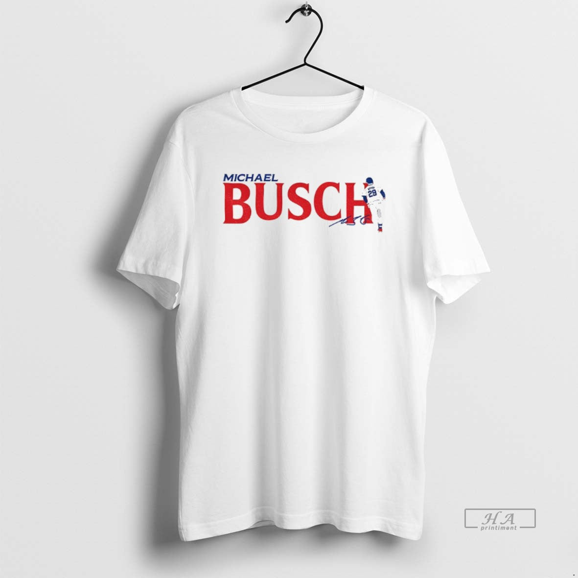 Trendy Michael Busch Chicago Cubs Mlb Baseball Signature Long Sleeve