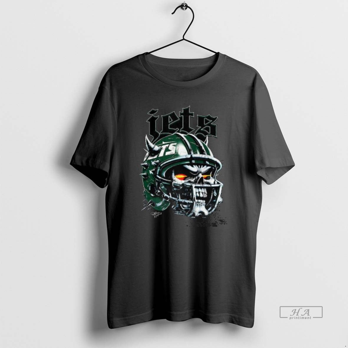 Trendy New York Jets Football Skull Helmet Halloween Long Sleeve