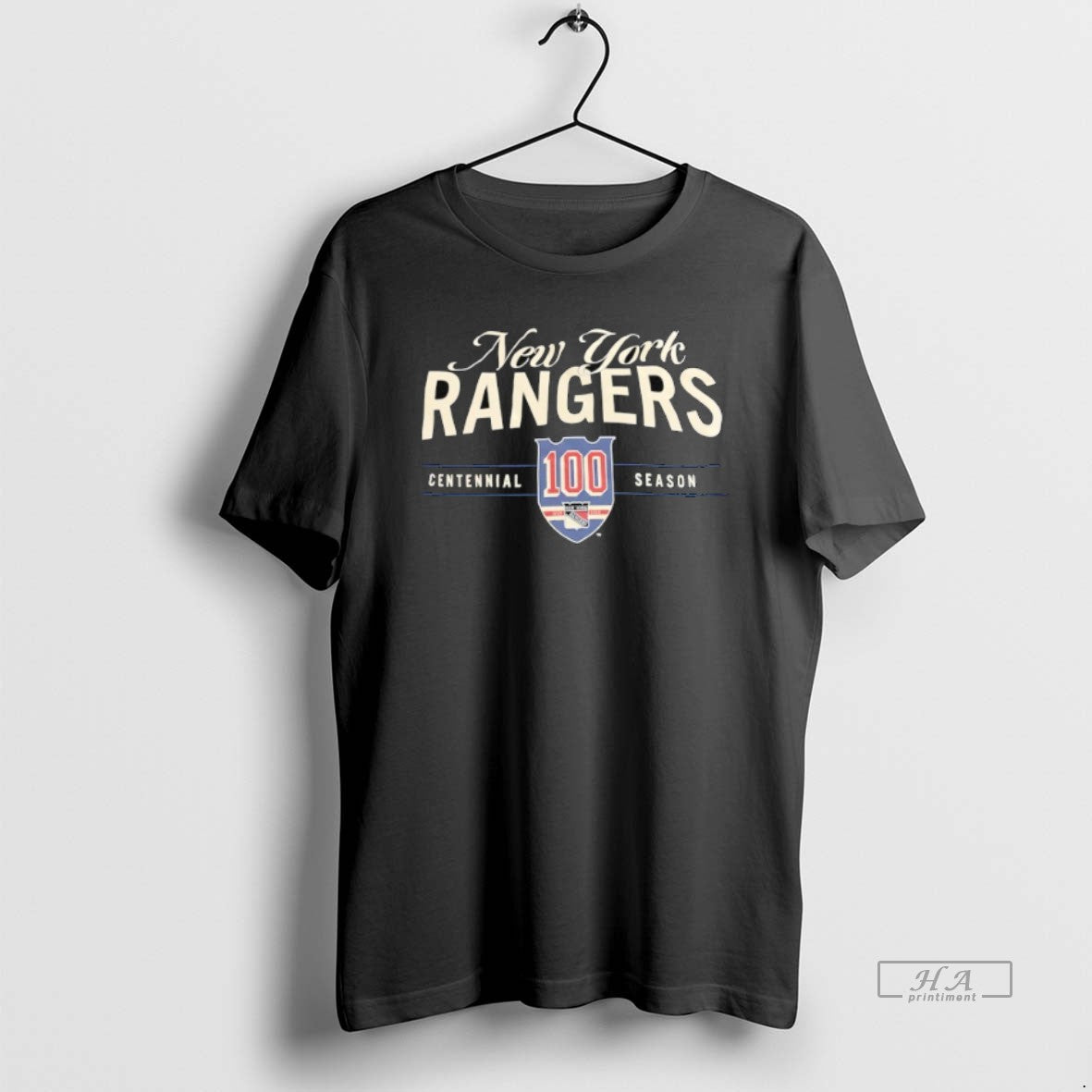 Trendy New York Rangers Centennial Season 100Th Anniversary Tee
