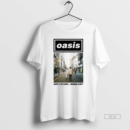 Trendy Oasis Whats Story Morning Glory Album Shirt Classic Fashion