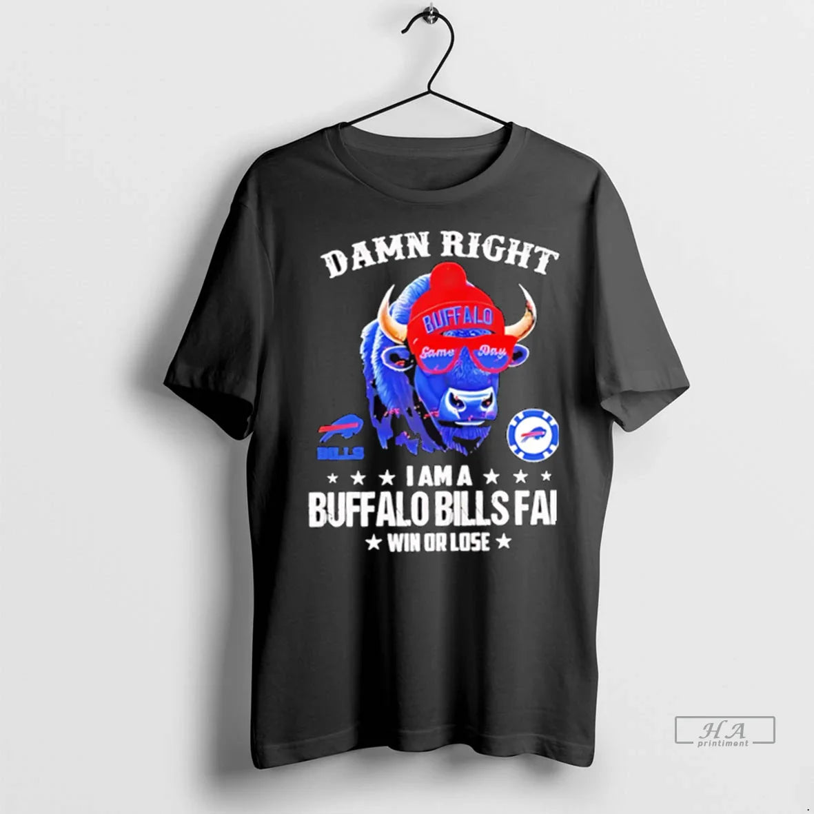 Trendy Officials Damn Right I Am Buffalo Bills Win Or Lose 2025 Tank
