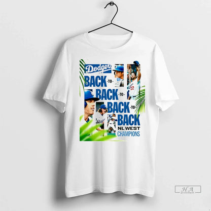 Trendy Officials Los Angeles Dodgers Back To Back To Back To Back Nl