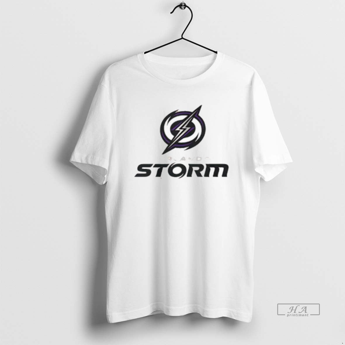 Trendy Orlando Storm Lockup Logo Shirt Elegant Style