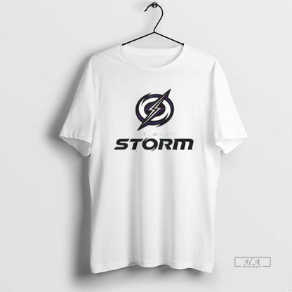 Trendy Orlando Storm Lockup Logo Shirt Elegant Style