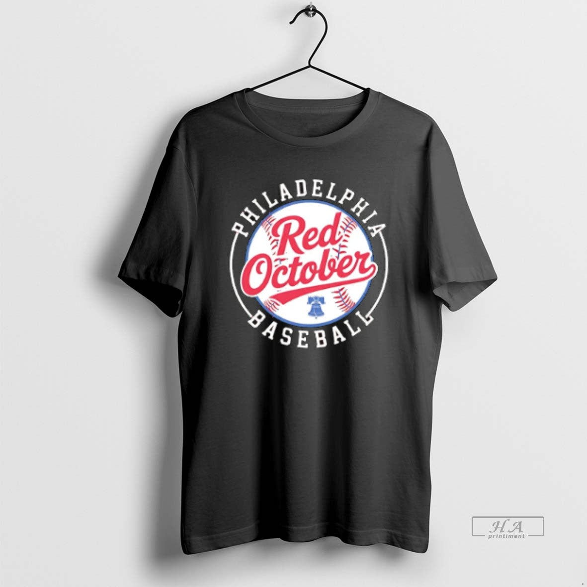 Trendy Philadelphia Phillies Red October Logo Tee Premium Outfit