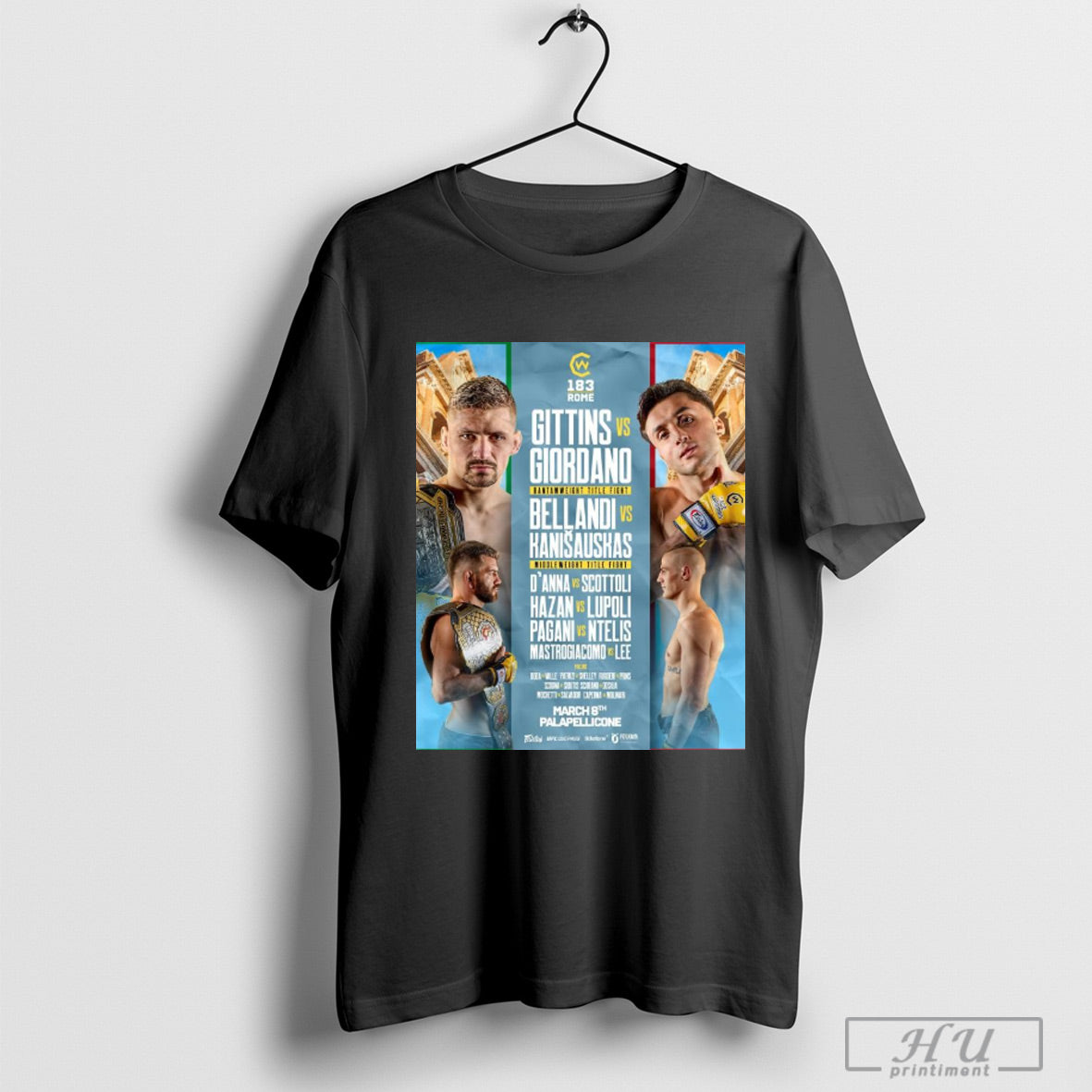 Trendy Poster Cw183 Rome Gittins Vs Giordano Bellandi Vs Kanisauskas