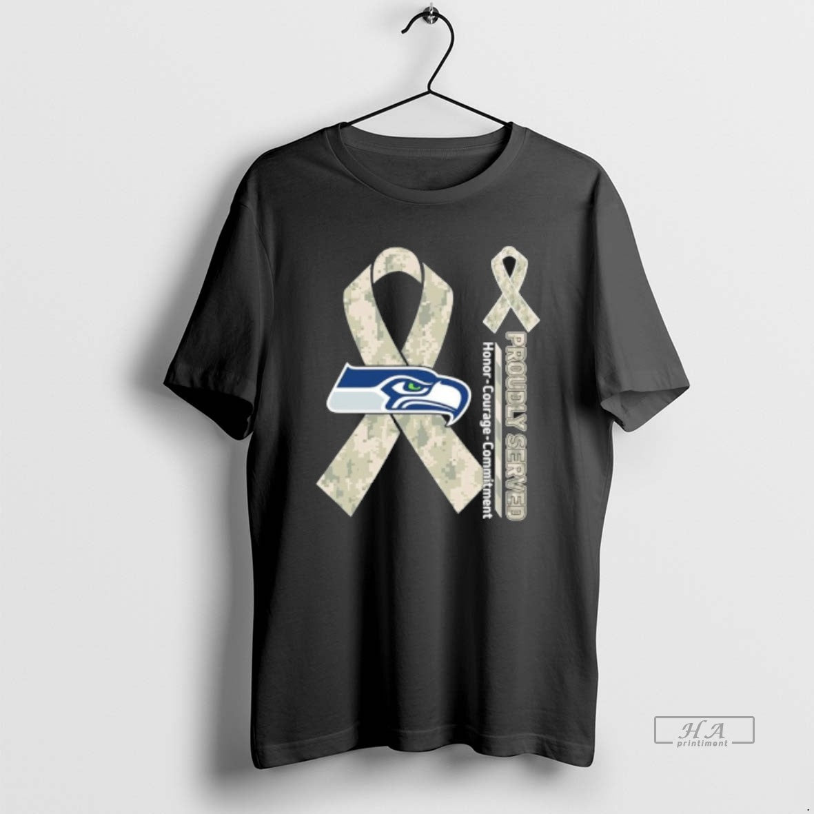 Trendy Seattle Seahawks Proudly Served Honor Courage Commitment Long
