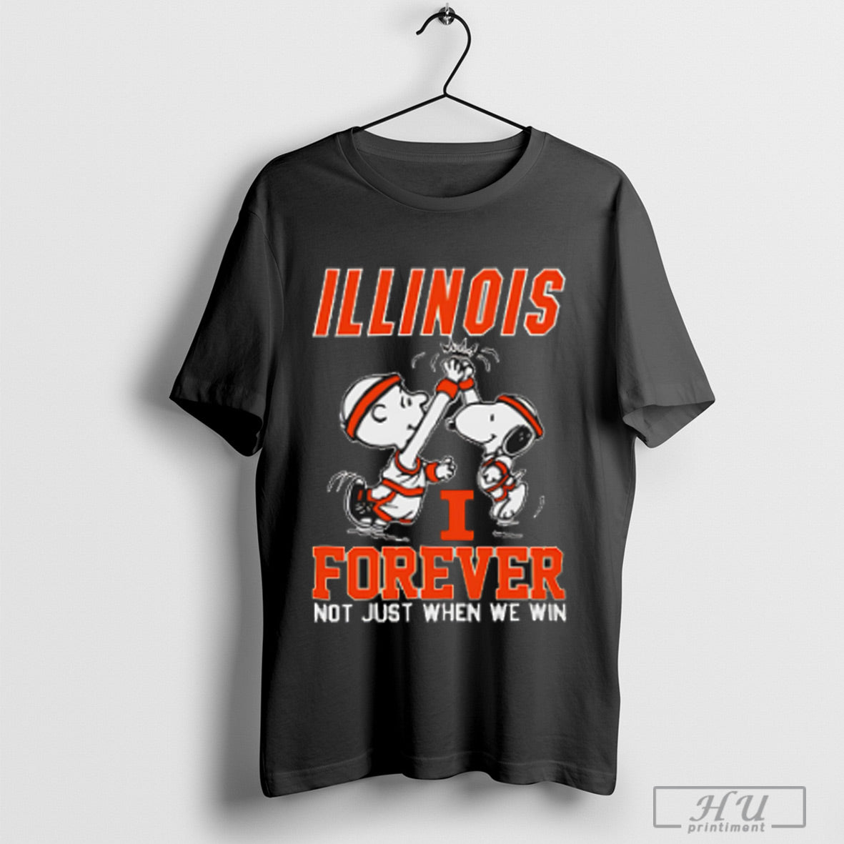 Trendy Snoopy High Five Charlie Brown Illinois Fighting Illini