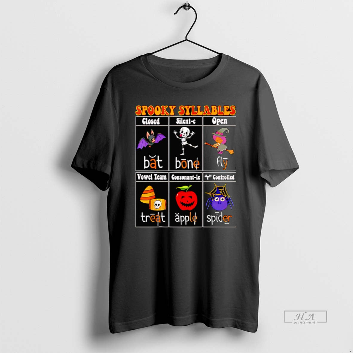 Trendy Spooky Syllables Teacher Halloween Tank Top Designer Merch