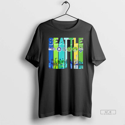 Trendy Sports Seattle City Skyline Tank Top Designer Style