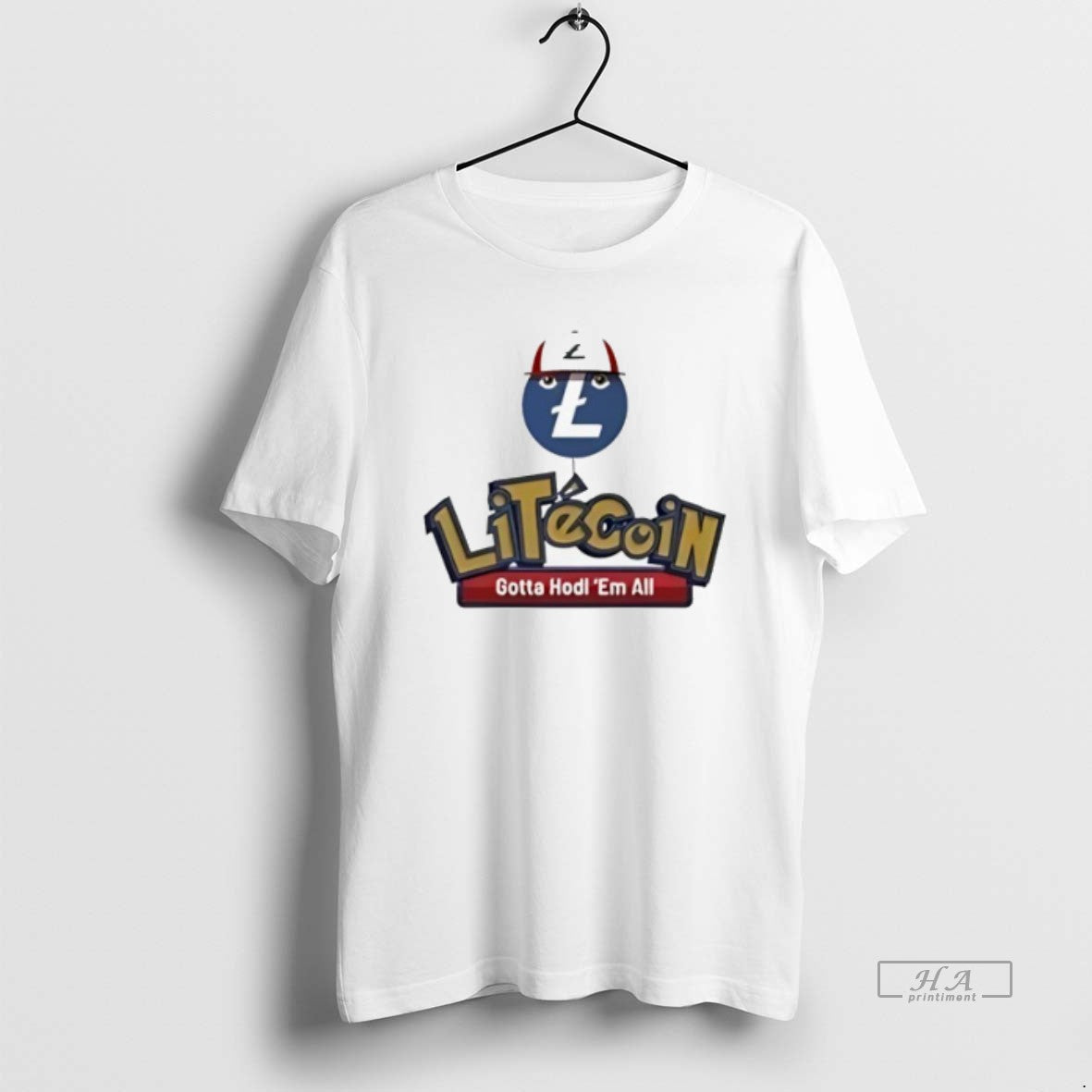 Trendy Litecoin Gotta Hodl Em All Pokemon Tee Elegant Art