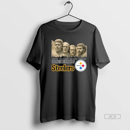 Trendy Mount Rushmore Pittsburgh Steelers Legends Hoodie Modern