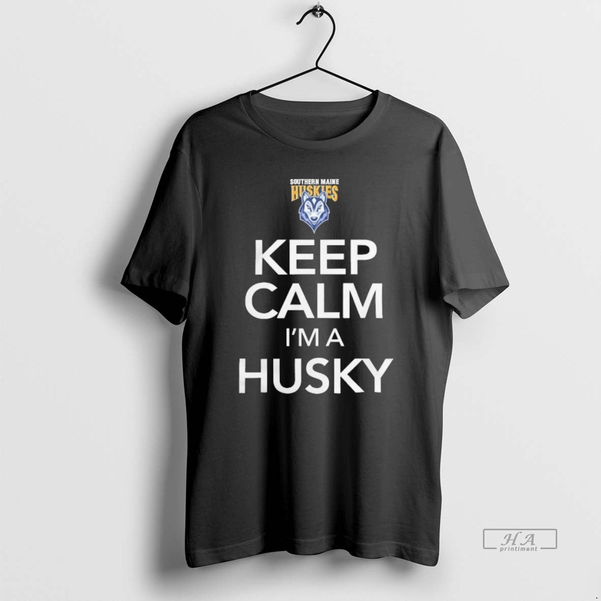Trendy University Southern Maine Huskies Keep Calm Tee Designer