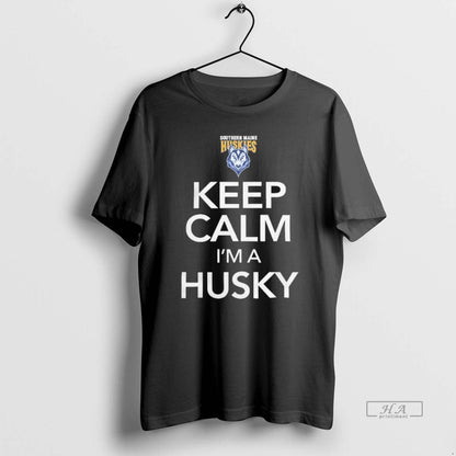 Trendy University Southern Maine Huskies Keep Calm Tee Designer