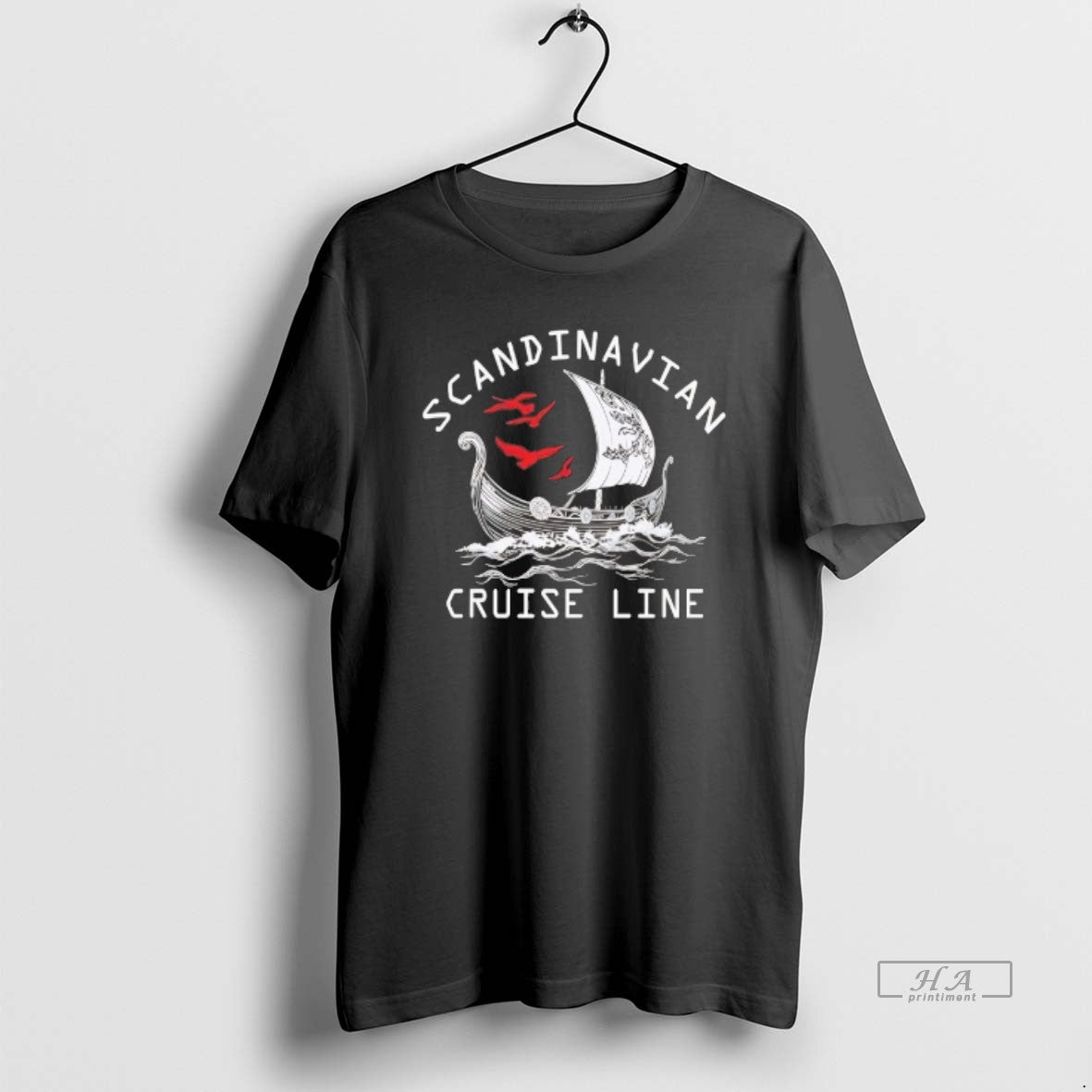 Trendy Viking Scandinavian Cruise Line Shirt Vintage Look