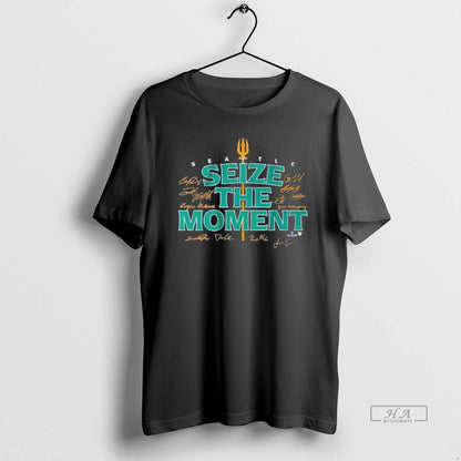 Trendy Seattle Mariners Baseball Seize Moment Signature Tee Trendy