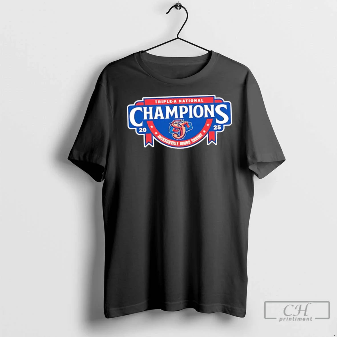 Triple National Champions 2025 Jacksonville Jumbo Shrimp Cartoon