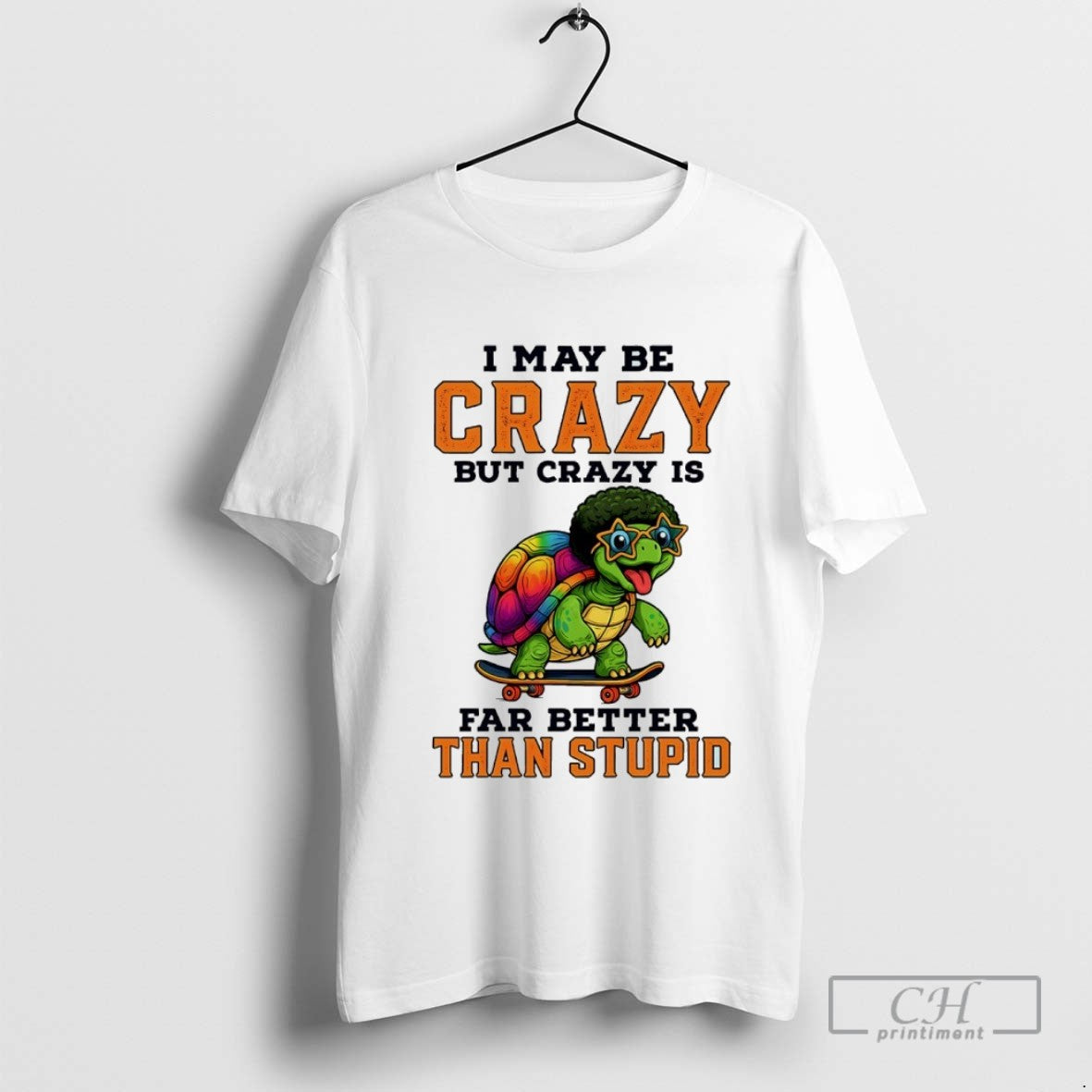 Turtle I May Be Crazy But Crazy Is Far Better Than Stupid Hoodie