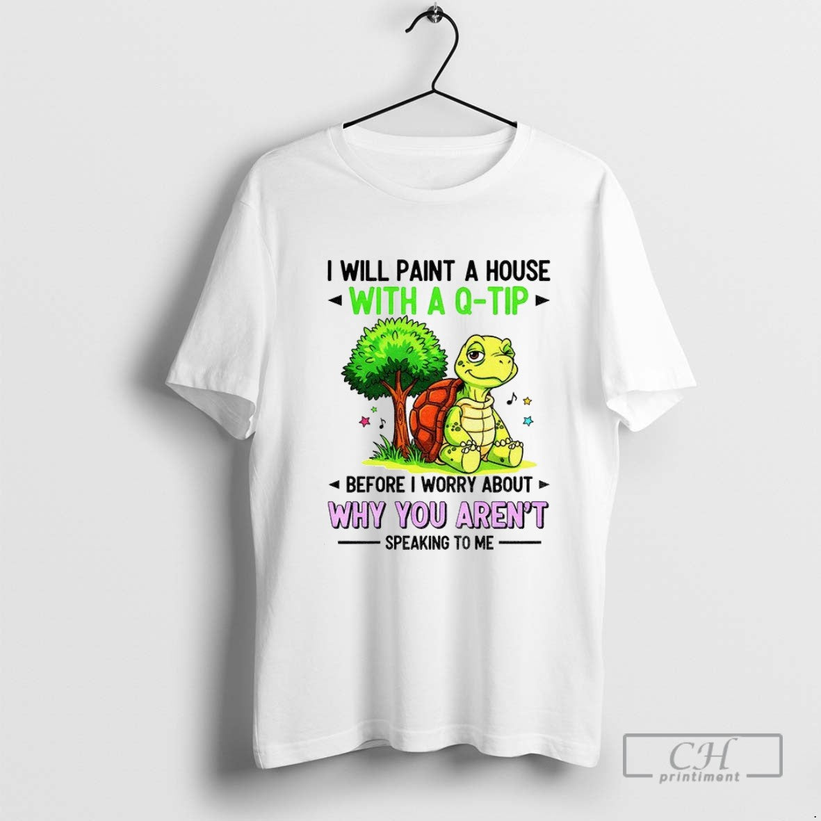 Turtle I Will Paint House Q Tip Before I Worry About Why Tank Top