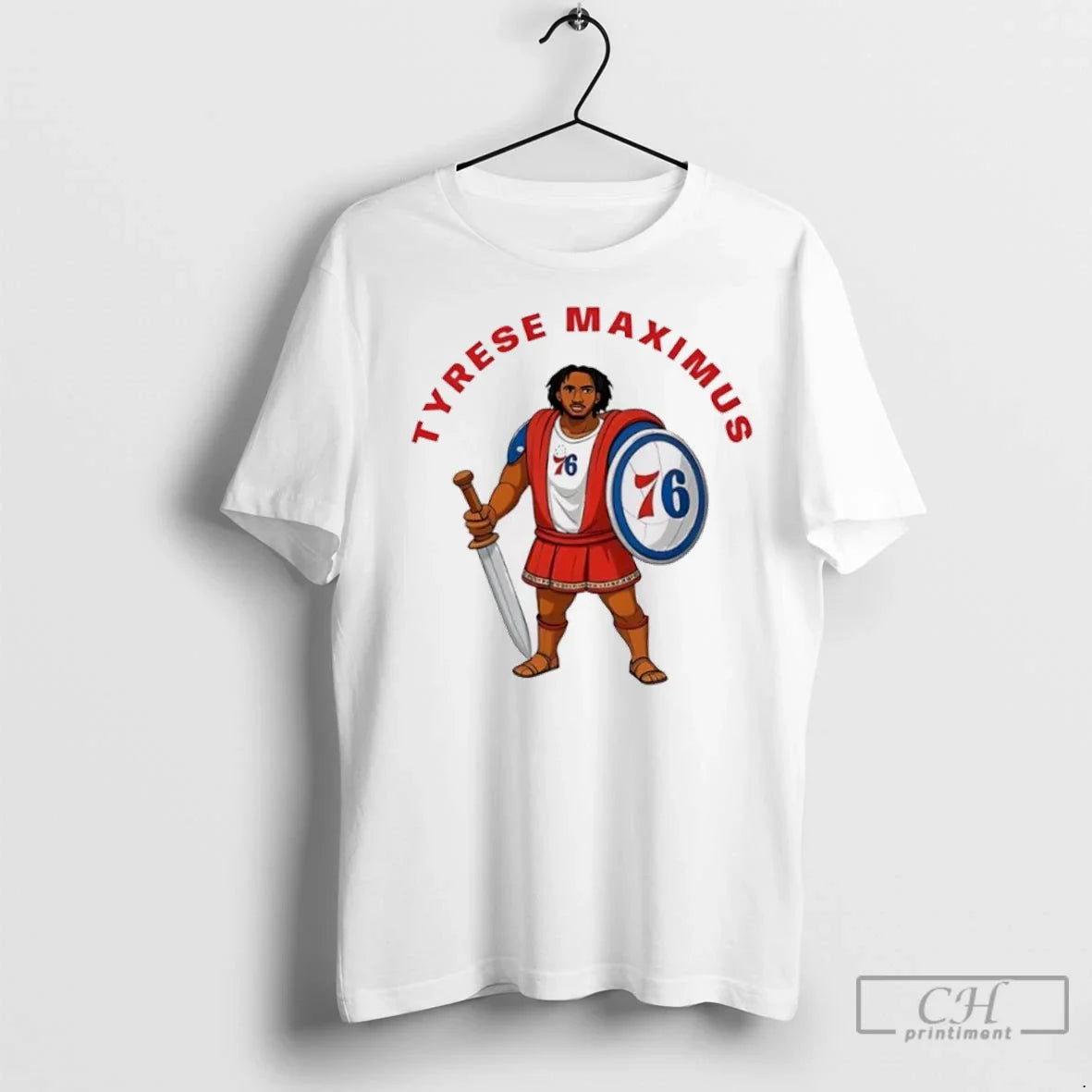 Tyrese Maximus Tyrese Maxey Philadelphia 76Ers Cartoon T Shirts Shirt