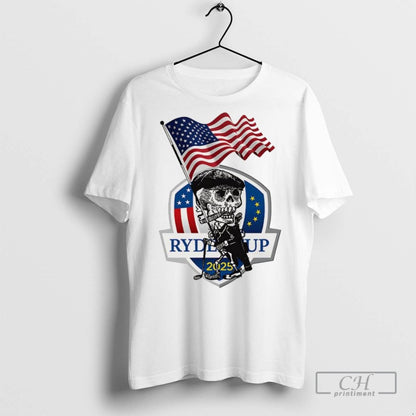 Usa Ryder Cup 2025 Skull T Shirts Shirt Vintage Art