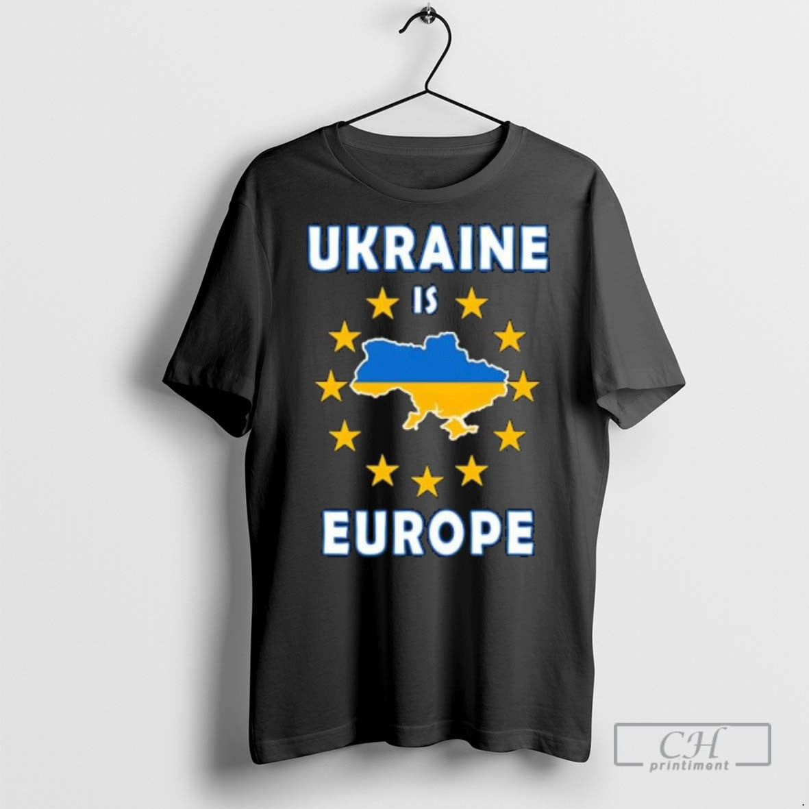 Ukraine Is Europe Flag Support T Shirts Tee Vintage Apparel