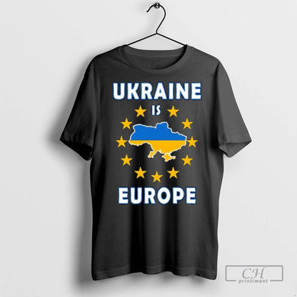 Ukraine Is Europe Flag Support T Shirts Tee Vintage Apparel