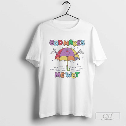 Umbrella God Makes Me Wet Sweatshirt Vintage Art