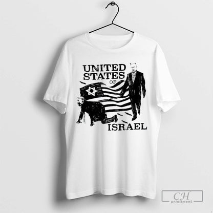 United States Israel Trump Hoodie Retro Collection