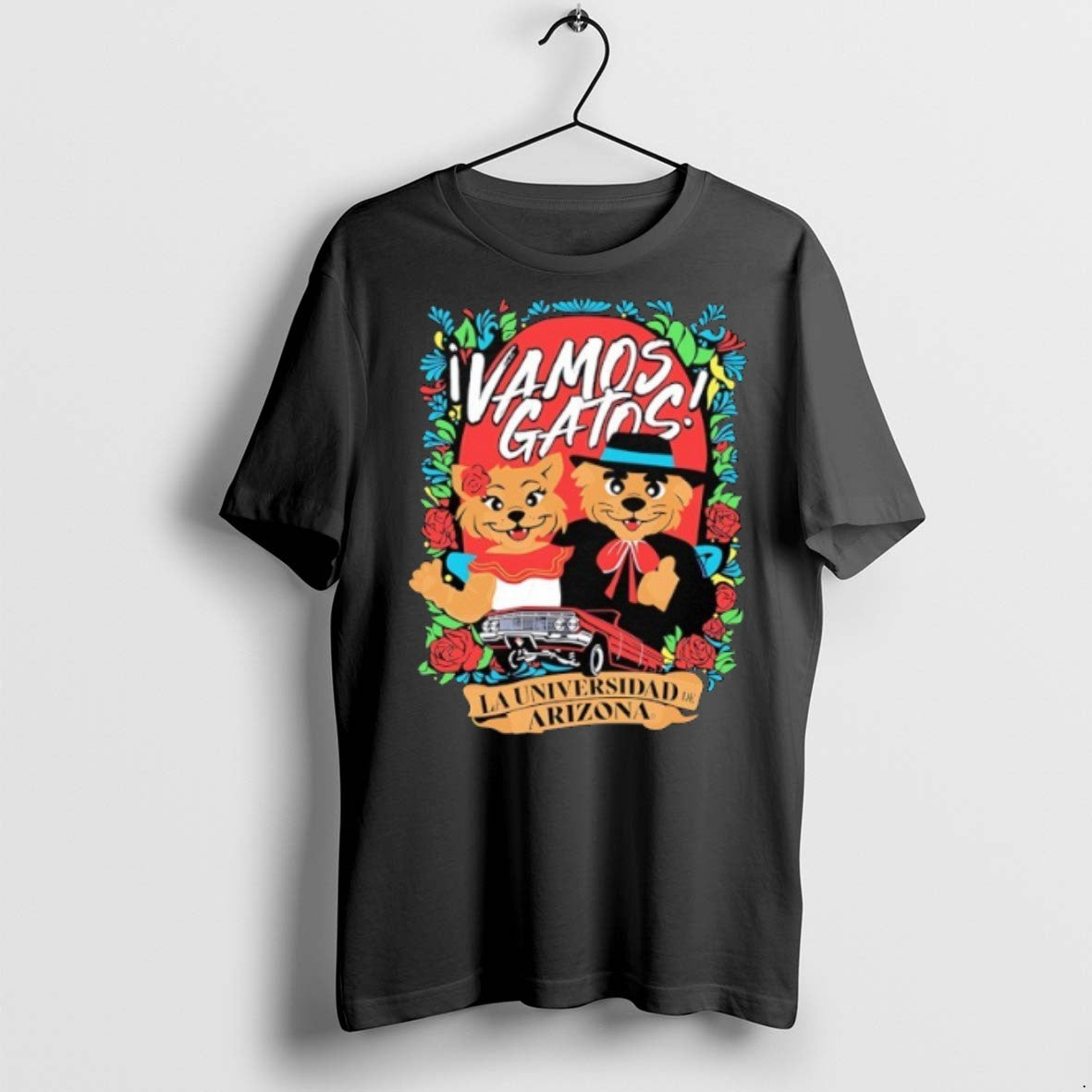 Vamos Gatos La Universidad De Arizona T Shirts Sweatshirt Retro Design