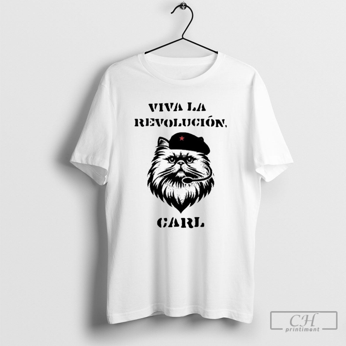 Viva La Revolucion Carl Cat TShirt Elegant Look