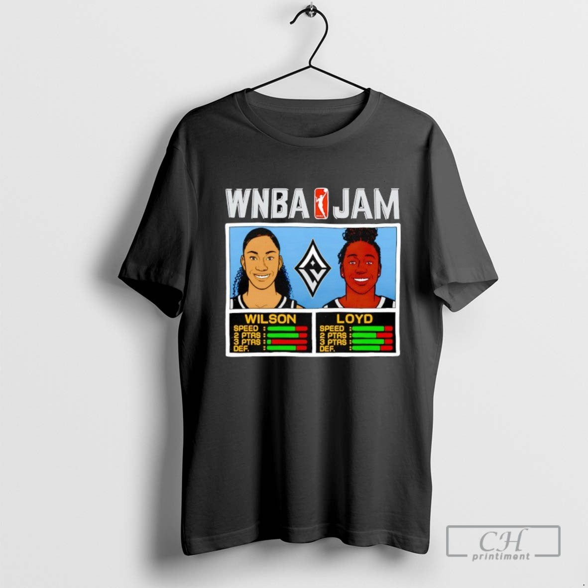 Wnba Jam Aja Wilson And Jewell Loyd Las Vegas Aces Basketball Hoodie