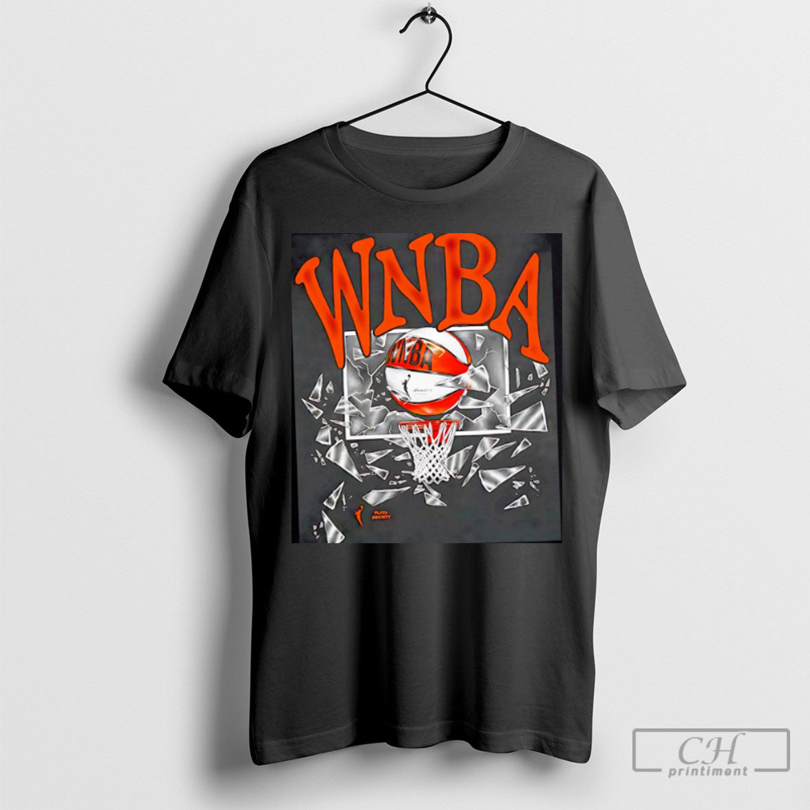 Wnba Playa Society Shattered Glass Shirt Classic Art