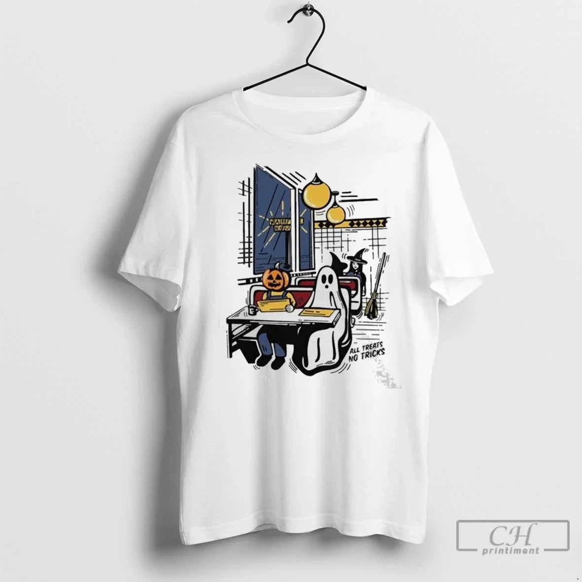 Waffle House Halloween 2025 T Shirts Long Sleeve Modern Fashion