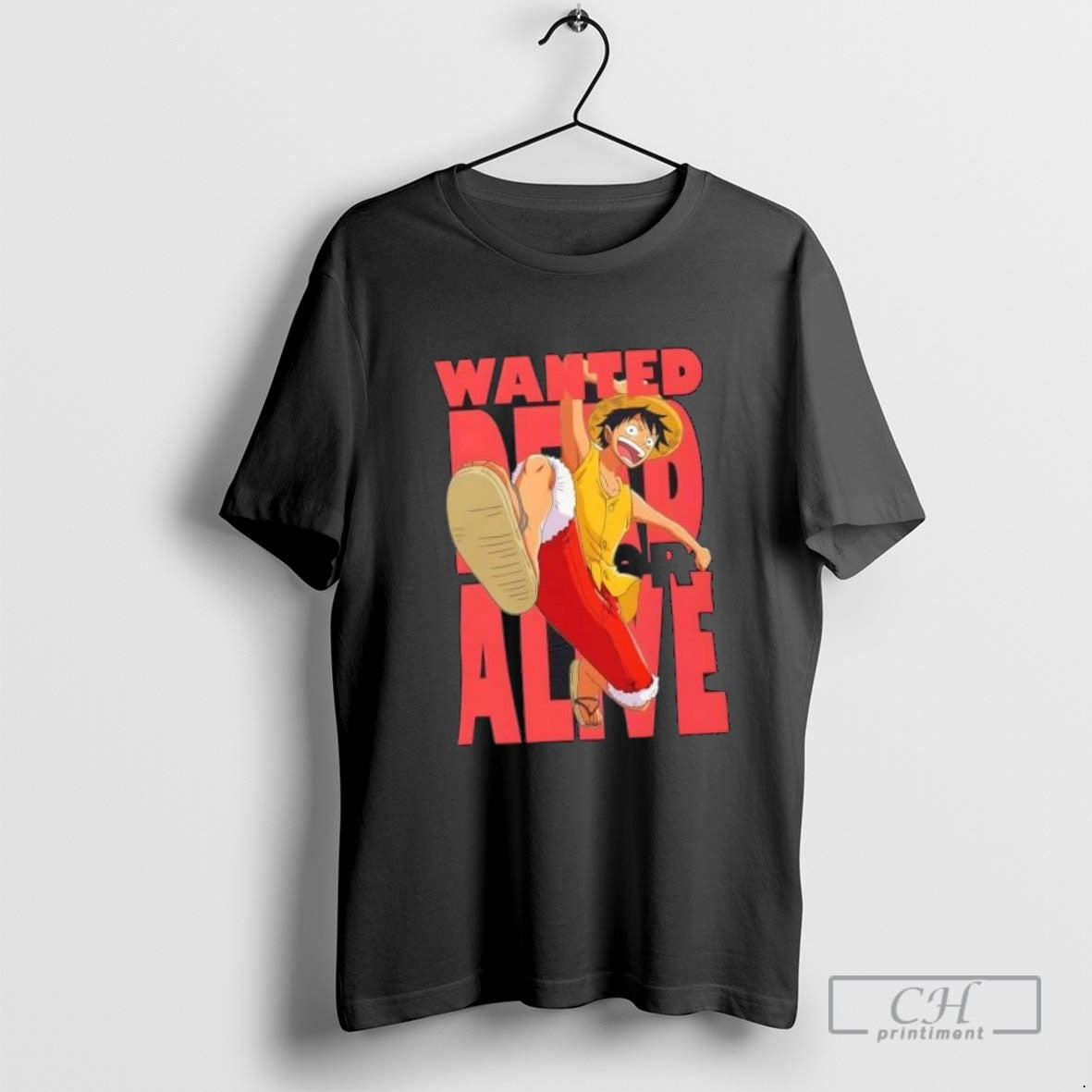 Wanted Dead Or Alive Anime Monkey D Luffy Tank Top Modern Art