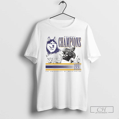 Washington Huskies Football 1991 National Champs Tank Top Authentic